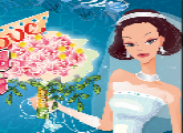 لعبة تلبيس العروس و بوكيه الورد للبنات اونلاين