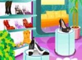 لعبة ديكور متجر الأحذية للبنات الجديدة فلاش